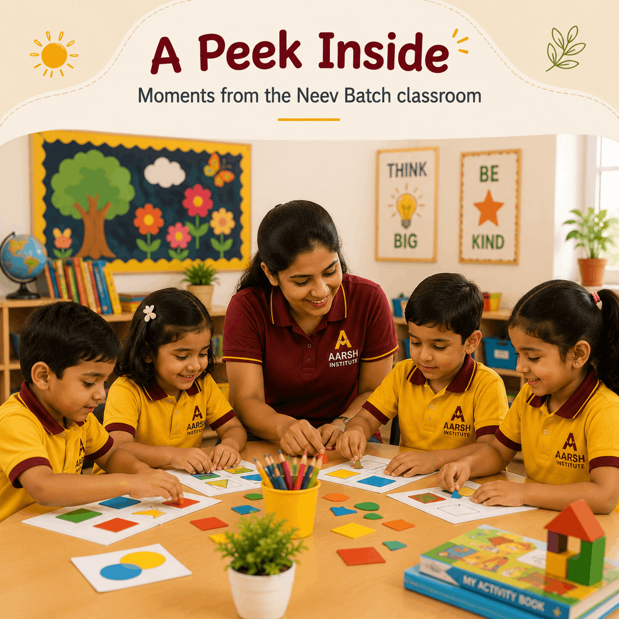 Neev Batch child reading a book