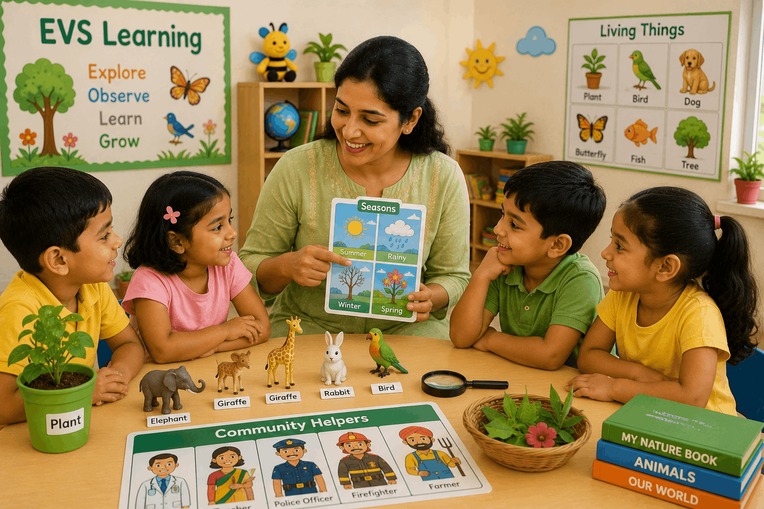 A Class 1 EVS nature learning activity