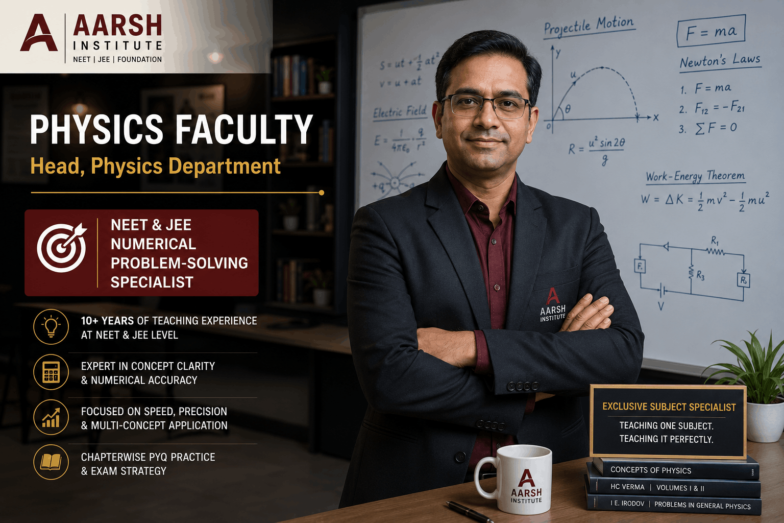 Physics faculty at Aarsh Institute