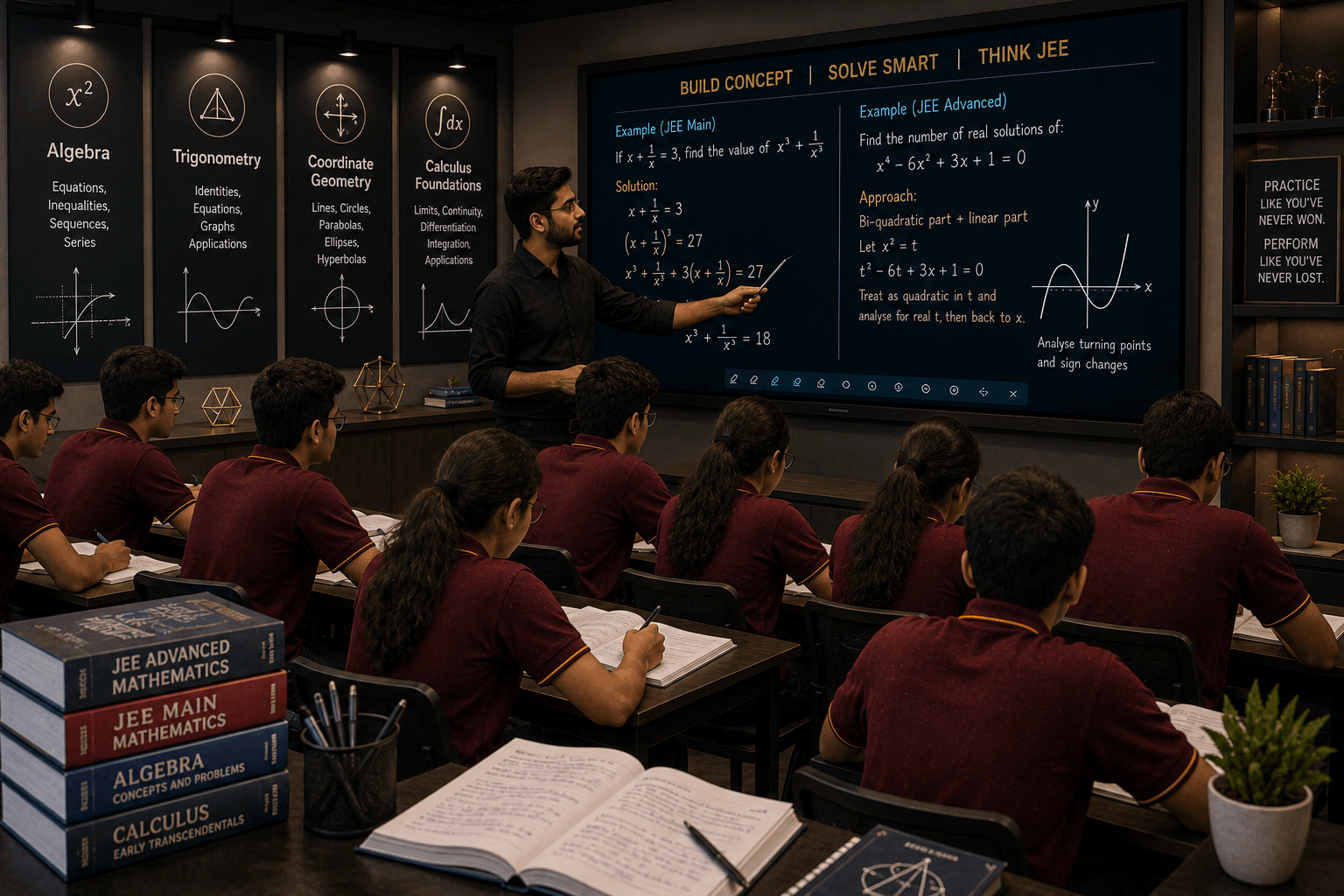 Mathematics department classroom at Aarsh Institute
