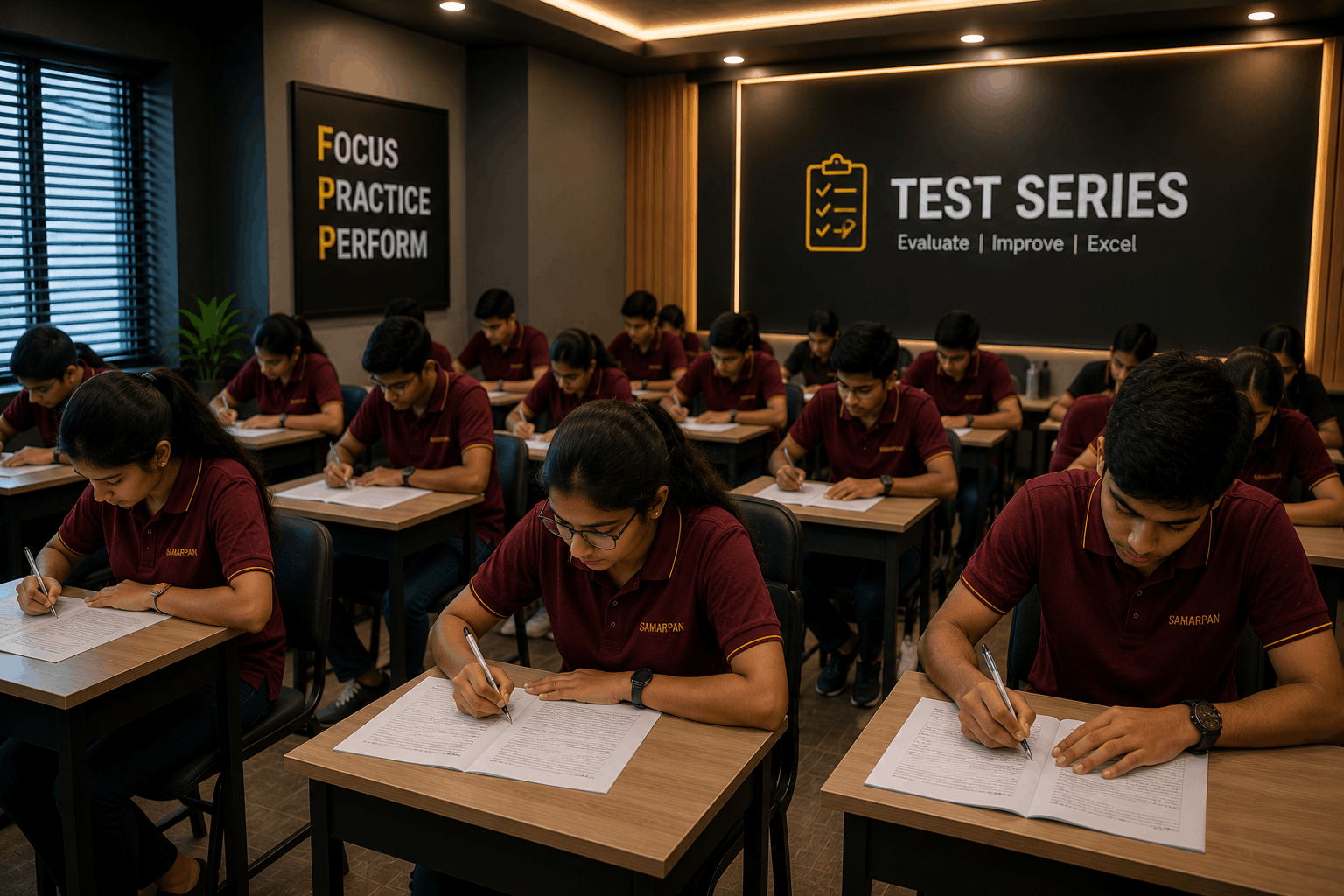 SAMARPAN students in test series
