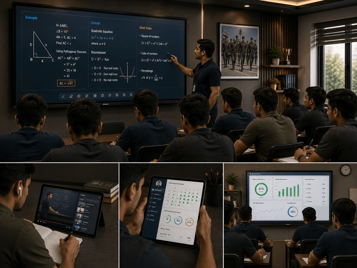 Smart digital classroom setup