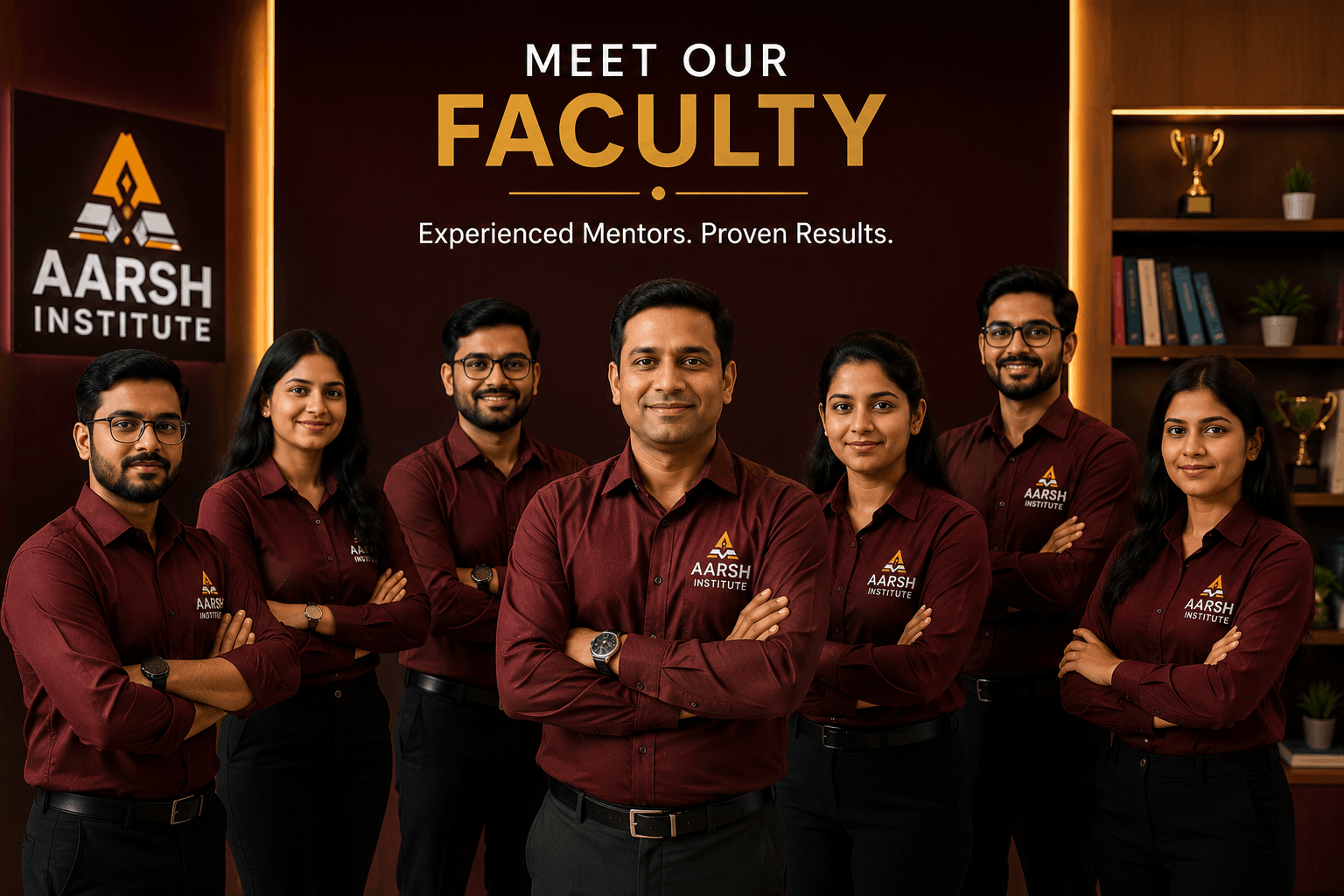 Aarsh Institute faculty teaching Class 7 students