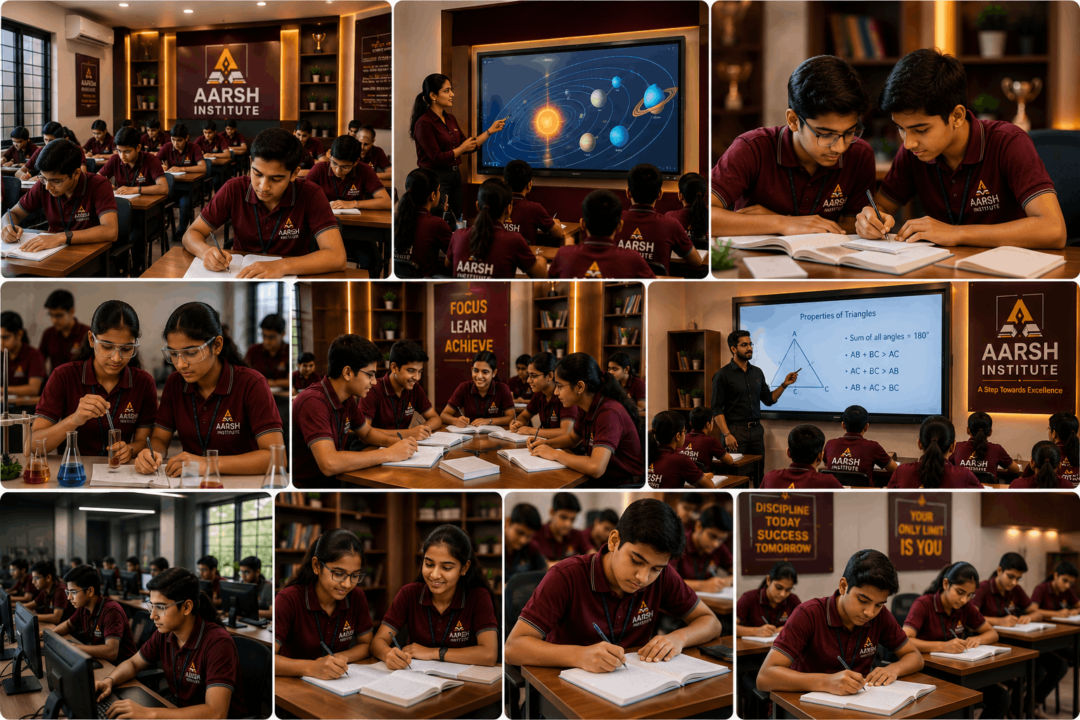 Weekly test being conducted for Class 7 batch