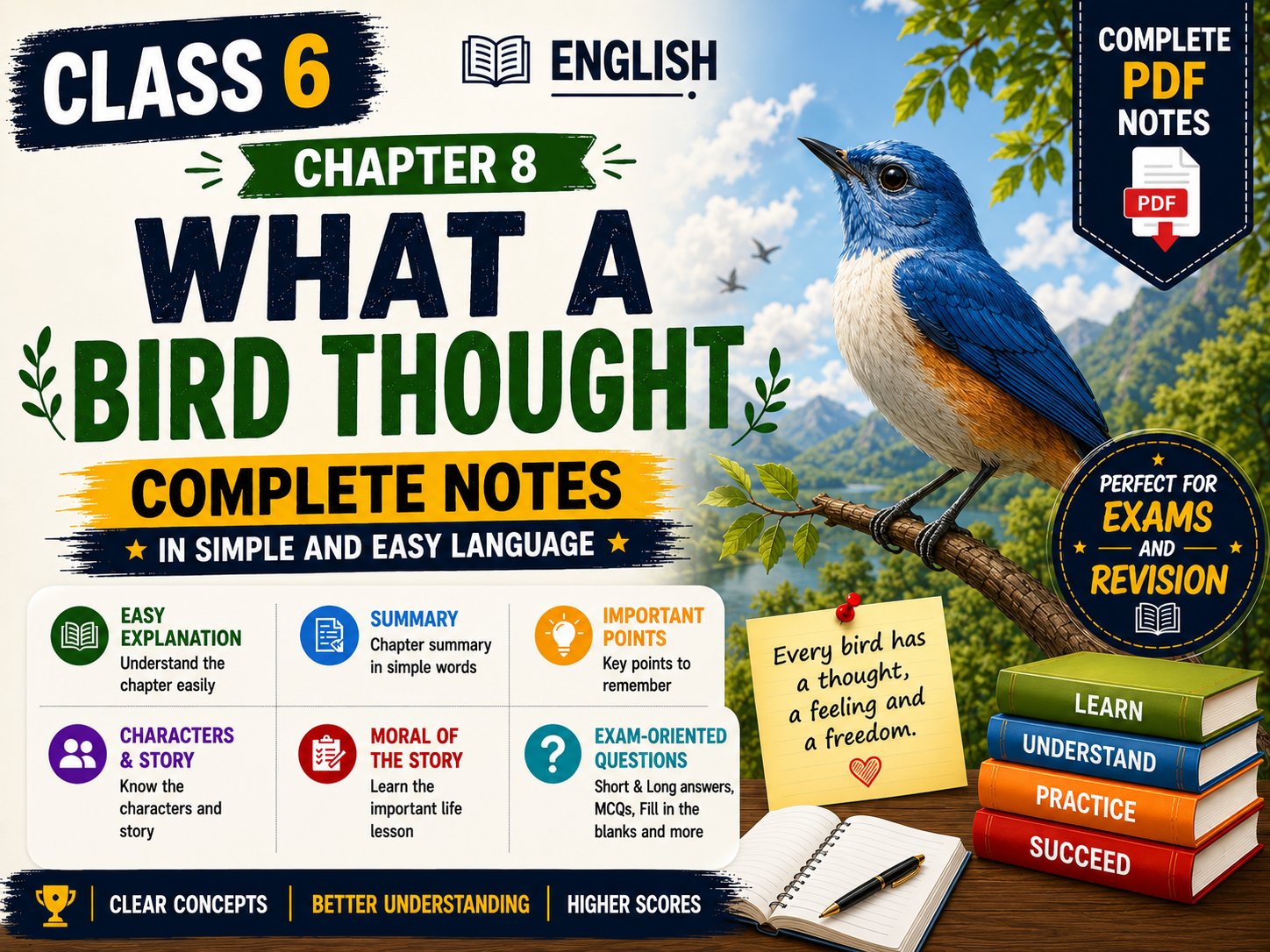 What a Bird Thought - Class 6 Notes