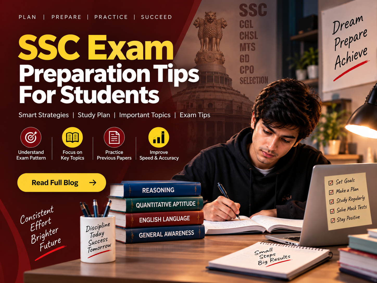 Students preparing for SSC examination