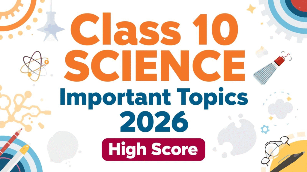 Class 10 Science Important Topics 2026 High Score