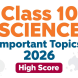 Class 10 Science Important Topics 2026 High Score