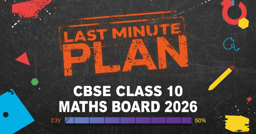 Last Minute Plan CBSE Class 10 Maths Board Exam 2026